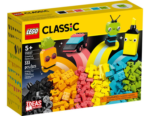 Lego Classic Diversión Creativa: Neón 11027 De 333 Piezas En Caja