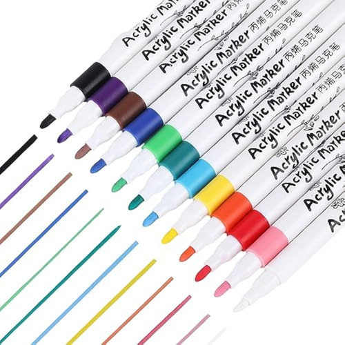 Marcadores Acrílicos 48 Colores Marcadores De Pintura Diy