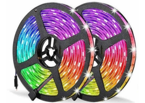 Kit Tira Led Rgb 5050 5mts Sin Pegamento