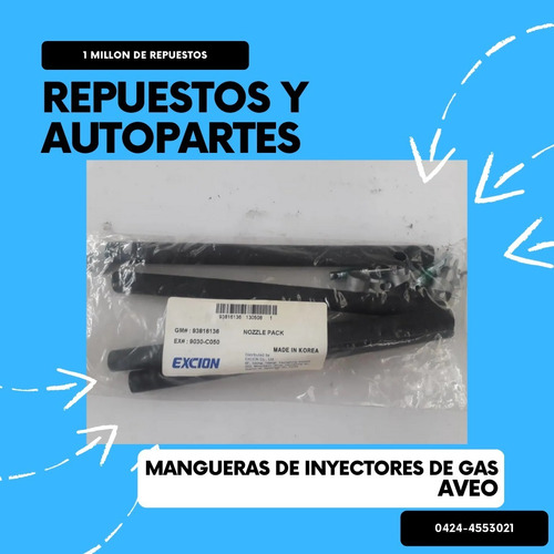 Mangueras De Inyectores De Gas Aveo 