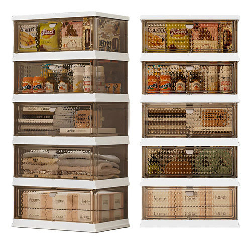 Color Plegable Mueble Organizador Cajas Zapatera De 5niveles Color Marrón Claro