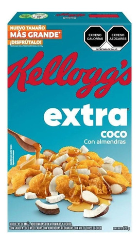 Cereal Kellogg S Extra Paquete C/3 Cajas Arándano Coco Nuez