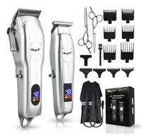 Comprar CkeyiN Kit Maquina Cortadoras Cabello Barberia Trimmer Profesional Maquina Para Cortar Pelo kit de viaje bateria recargable