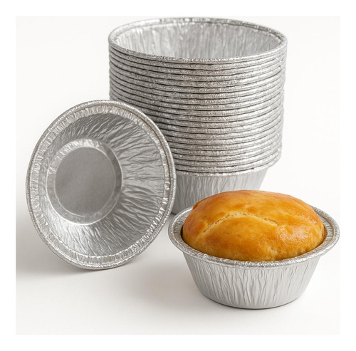 Kit 200 Forma De Alumínio Descartável 15ml 48x17mm Empadas Mini Tortas Quindim