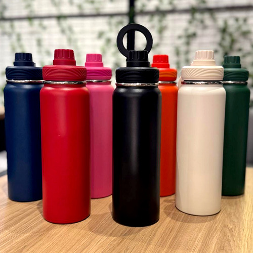 Garrafa Térmica 850ml Personalizada E Com Alça Magnética