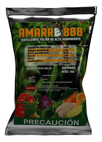 Fertilizante Para Crecimiento Alto En Fosforo Amarre 1 Kg