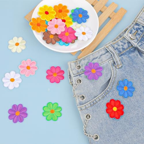 Tiesome 24 Parches De Girasol Para Planchar, Parches De Para