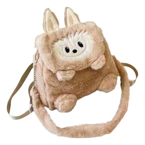 Mochila Bolso Morral Cartera Labubu Para Niña Peluche Suave Varios Suave