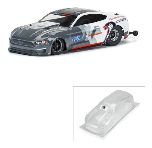 Repuesto 1/16 2021 Ford Mustang Cobra Jet Clear Body: L Crc