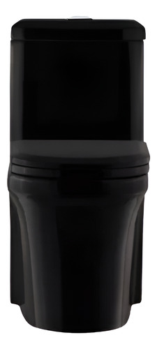 Sanitario Wc One Piece Joytek Descarga A Piso 30 Cm Negro