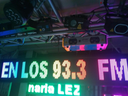 Imagen 6 de 8 de Letrero Led Programable Nacional Full Color De 130cm X 40cm