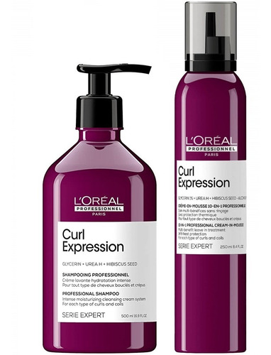 Shampoo 500ml + Mousse Para Crespos Loreal Curl Expression