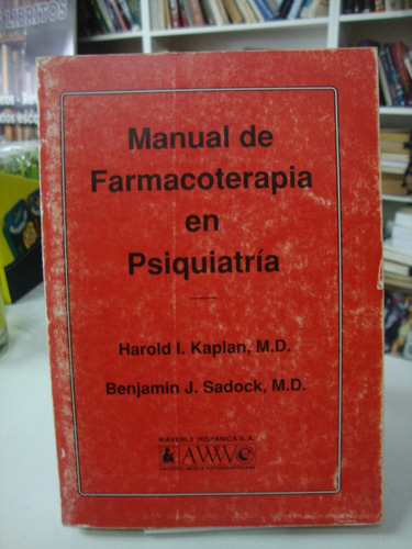 Manual De Farmacoterapia En Psiquiatria  Kaplan