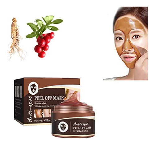 Máscara Esfoliante Antienvelhecimento Coreana Com Ginseng