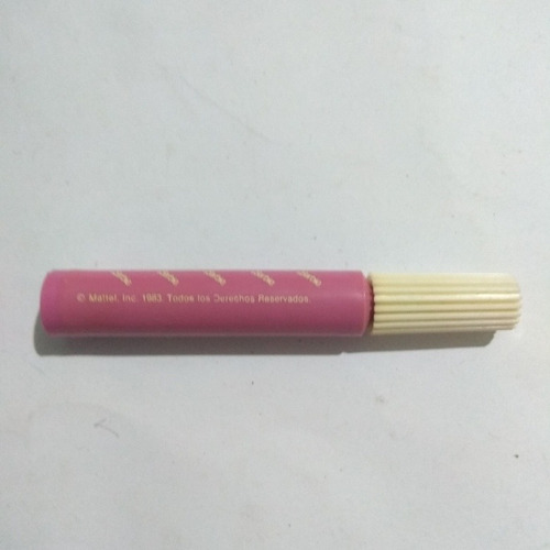 Barbie Plumones Vintage Rosa Morado Aplicador De Color 1983 (Usado)