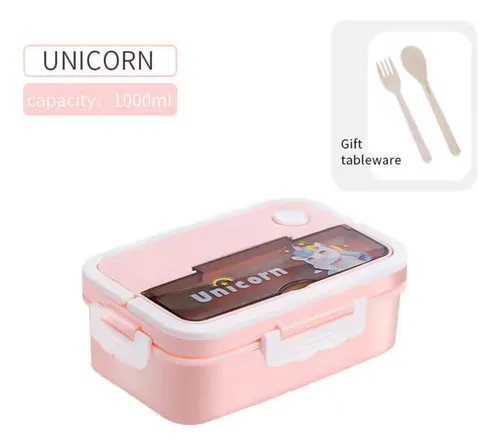 Vianda Hermética C Tenedor Y Cuchara Space Animal 1000ml