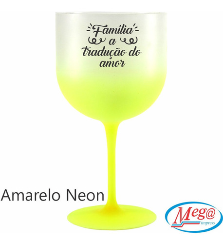 Imagem 4 de 9 de 50 Taça Gin Degrade Personalizada Neon E Cores 600ml Fre/ver