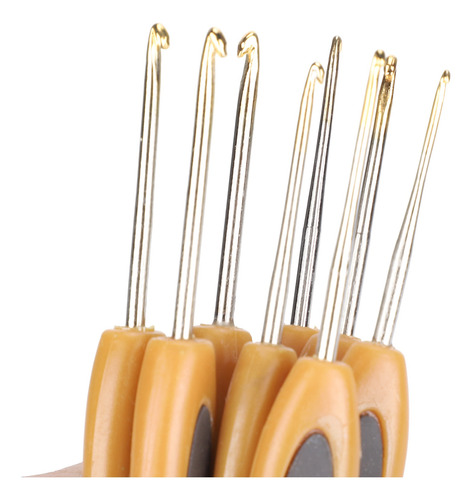 Kit De 8 Ganchos Para Coser Y Ganchillo, Hilo Ergonómico
