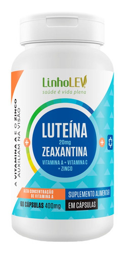 Luteína E Zeaxantina 400mg 60 Cápsulas - Linholev