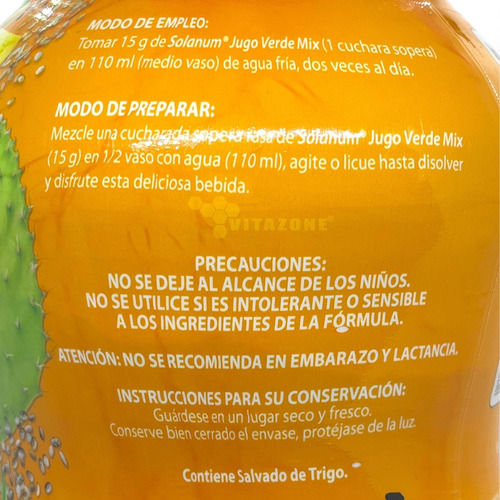 Imagen 5 de 7 de Jugo Verde Mix Quinoa Jengibre Piña Apio Spirulina Nopal 2kg