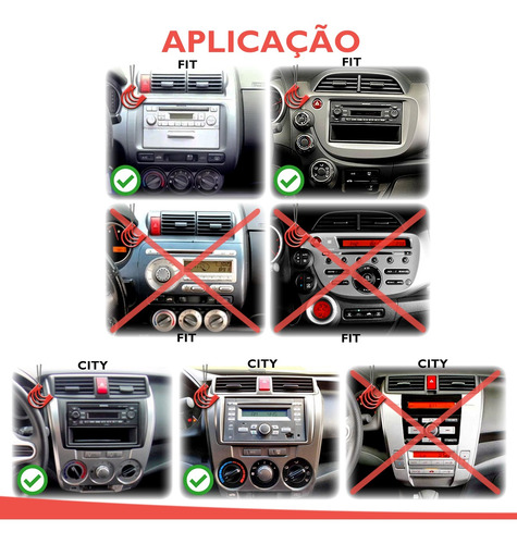 Imagem 6 de 7 de Moldura De Painel 2 Din Mp5 Multimídia Para Honda Fit 2013