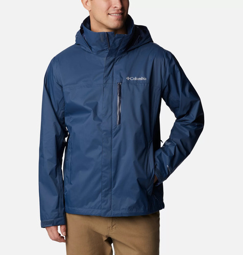 Casaca Impermeable - Columbia Pouration Rain Jacket / Azul