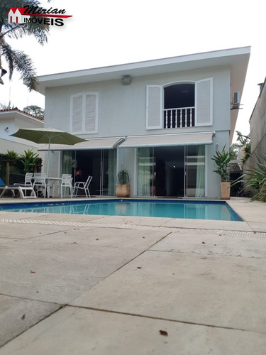 Sobrado Alto Padrão Em São Paulo Bairro Granja Julieta Com 4 Suites Sendo 1 Master Com Closet E Hidro , Piscina - Ca01211 - 34835286