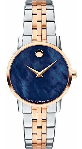 Museum Classic Blue Mother Of Pearl Dial Two-tone Ladies Wat