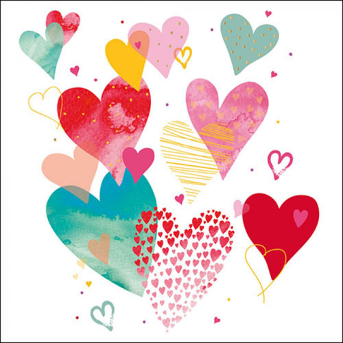 2 Guardanapos Para Decoupage Ambiente Com Amor Branco