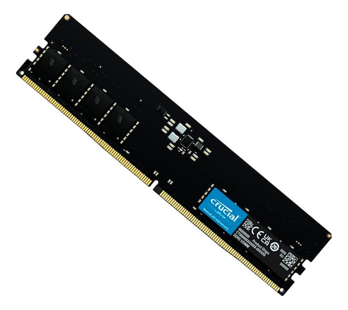 Memória Crucial Ddr5 16gb (1 X 16gb) 4800mhz (pc5-38400)