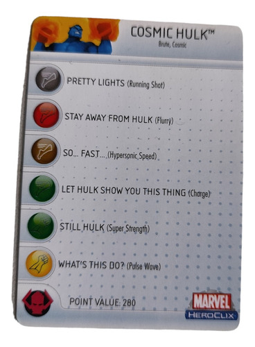 Cosmic Hulk #45 Heroclix (Usado)