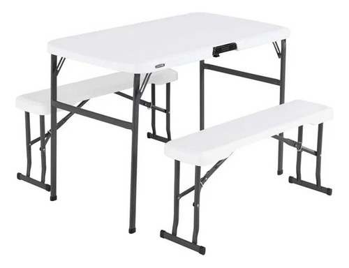 Mesa De Picnic De 1.06m Con 2 Bancas Lifetime 60365