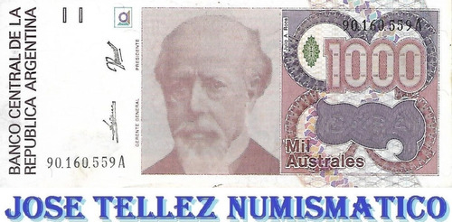 Bottero 2855 1000 Australes Serie A Tirada Corta Unc Palermo