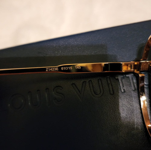 Gafas Lentes Louis Vuitton Z1423e Doradas Aviador Ocean Dorado Negro Dorado Dorado (Usado)