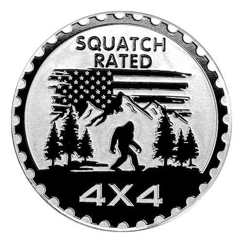 Emblema De Coche Con Insignia Squatch, 4 X 4 Pegatinas Para 