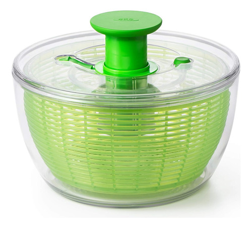 Centrifugadora De Ensalada Oxo Good Grips, Verde, Espina Gra
