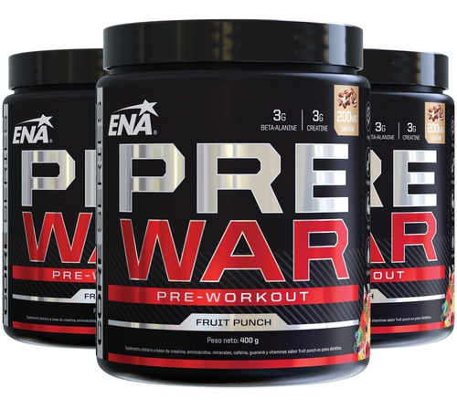 3 Pre War Ena Energizante Fuerza Potencia Pre Entrenamiento 