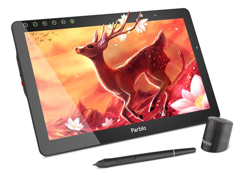 Tableta Grafica Parblo Coast 16 Pro Monitor De Dibujo 8192 Negro