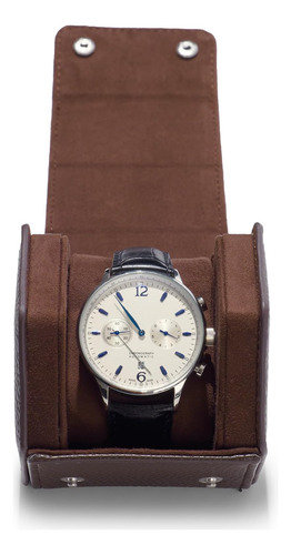 Oirlv Estuche De Viaje Para Reloj De Cuero Hexagonal De Lujo