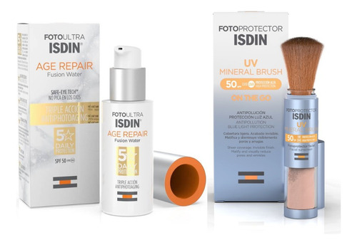 Duo Isdin Age Repair Sin Color + Sun Brush 