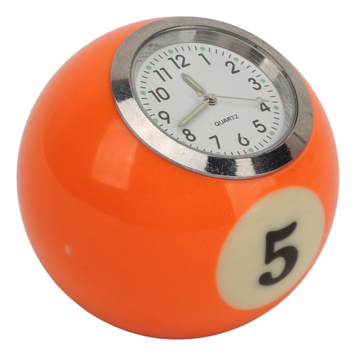 Reloj Despertador Con Forma De Bola, Mesa De Billar, Resina,