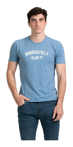 Remera Hombre Brooksfield Estampada Algodón Premium 1044b4