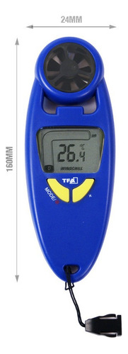 Anemômetro Digital Alemão Tfa 02-30m/s C Termômetro E Estojo