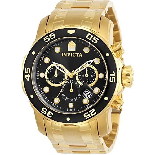 Cronógrafo Invicta 0072 Pro Diver Collection 18k Go Para Hom