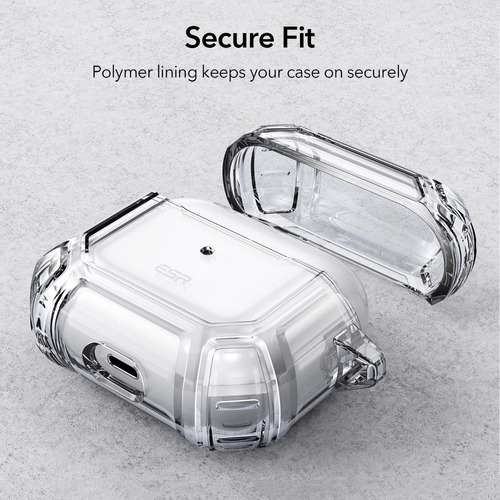 Capa Case Anti Impacto Esr Shock Armor Para AirPods 3 (2021) Cor Transparente