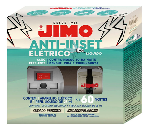 Kit Jimo: Aparelho Elétrico + Aerossol Repelente 300ml