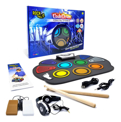 Rock And Roll - Codedrum. Batería Portátil Enrollable Para N