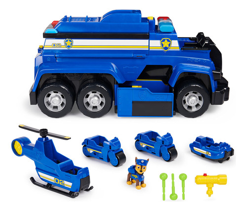 Paw Patrol, Chase's Ultimate Cruiser 5 En 1 Con Luces Y Son.