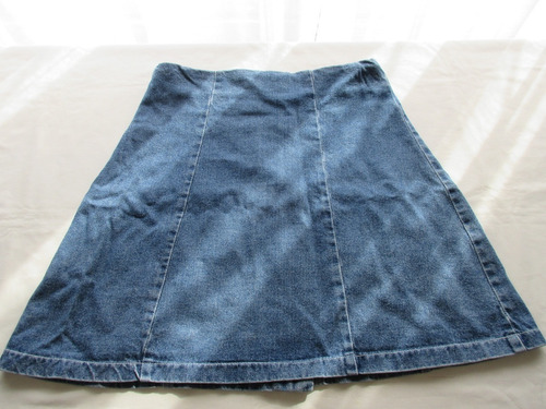 Pollera De Jean Con Botones Para Adolescente, Muy Buen Estad (Usado)
