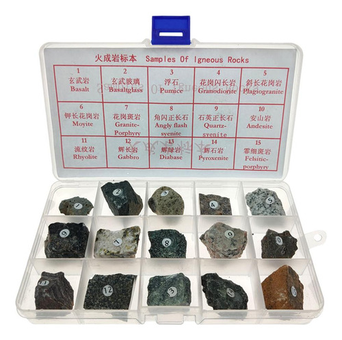 Espécimen De Roca Ígnea Material Didáctico Ígnea Real